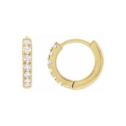 Margot Diamond Huggie Earrings