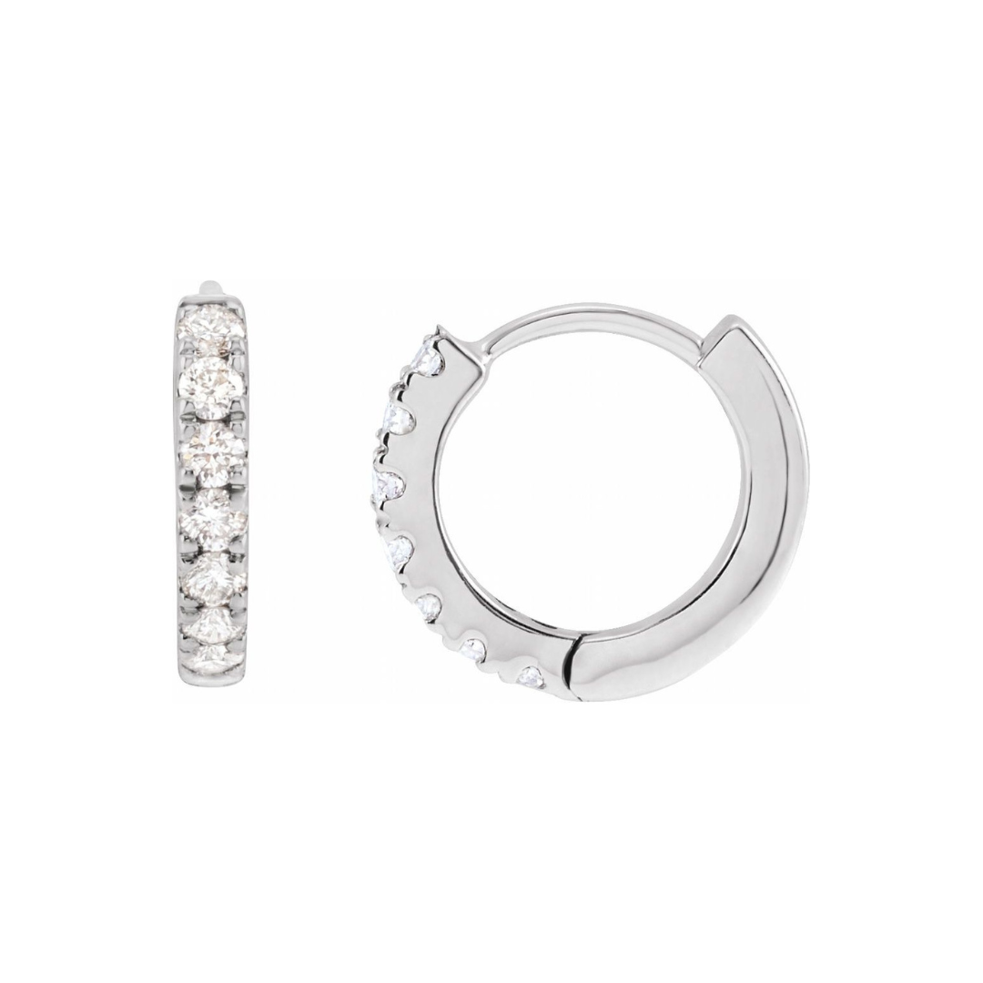 Margot Diamond Huggie Earrings