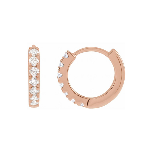 Margot Diamond Huggie Earrings