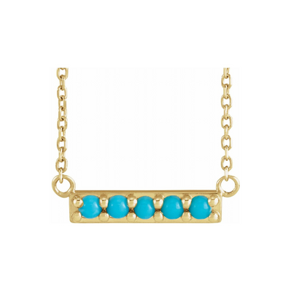 Birdie Turquoise Bar Necklace