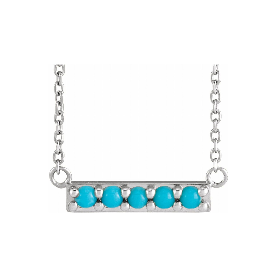 Birdie Turquoise Bar Necklace