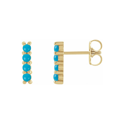 Juniper Turquoise Bar Earrings