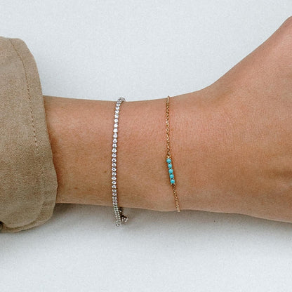 Annie Turquoise Bar Bracelet