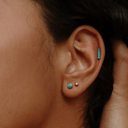 Poppy Turquoise Studs