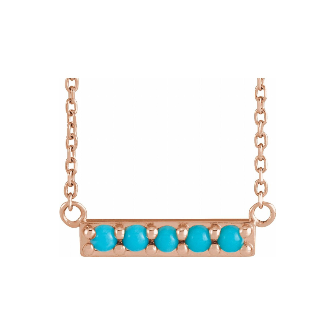 Birdie Turquoise Bar Necklace