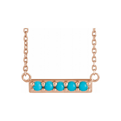 Birdie Turquoise Bar Necklace