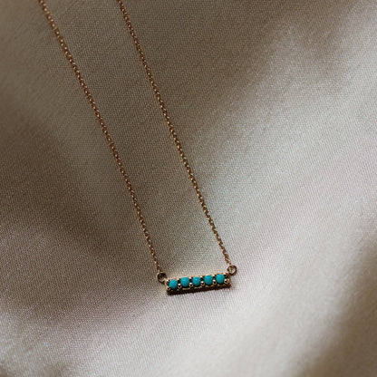 Birdie Turquoise Bar Necklace